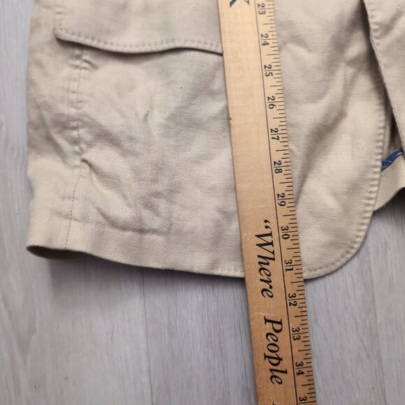 Tommy Bahama Linen Blnd Unstructured SportCoat Blazer Mens XL Beige Suit Jacket - Picture 2 of 5